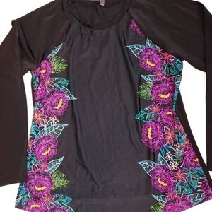 Torrid Floral Nylon Blend Top 00